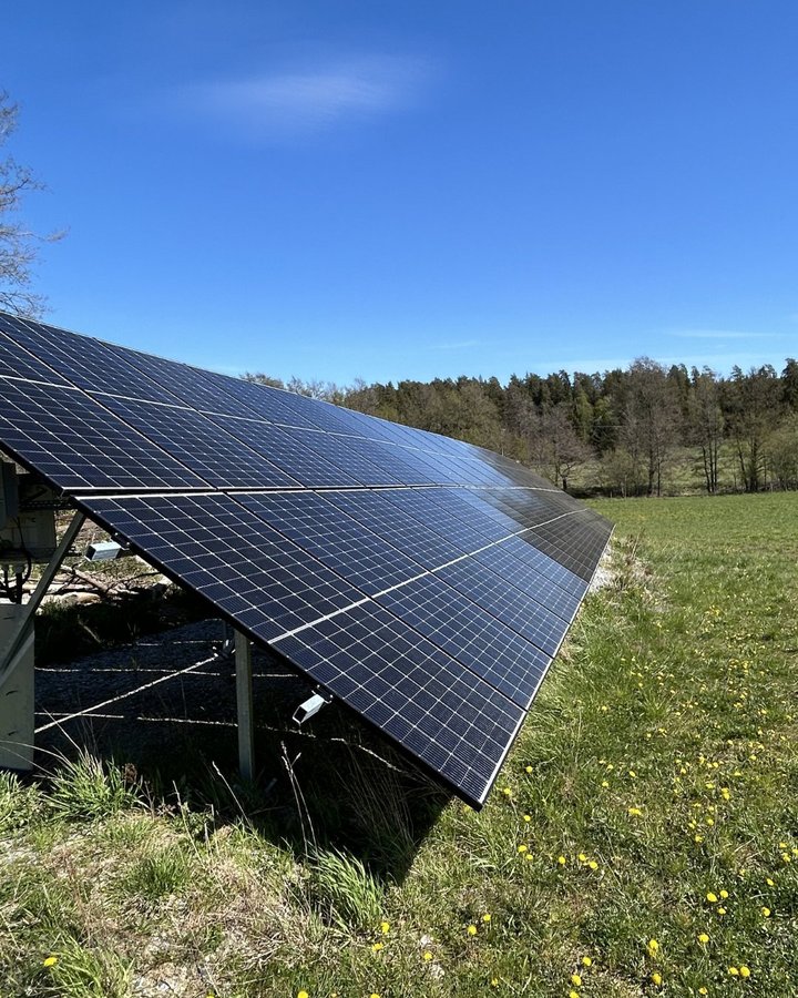 Solceller på markställning lantbruk